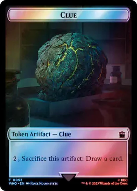 Alien // Clue (#53) Token (Surge foil)