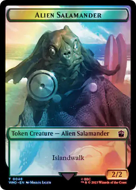 Alien Rhino // Alien Salamander Token (Surge foil)