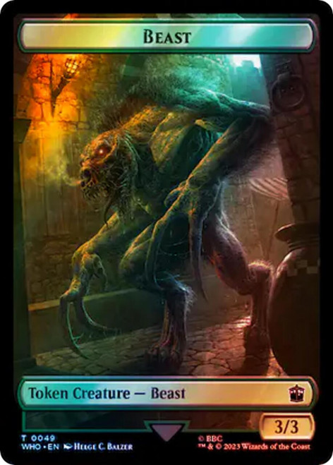 Human (#38) // Beast Token (Surge foil)