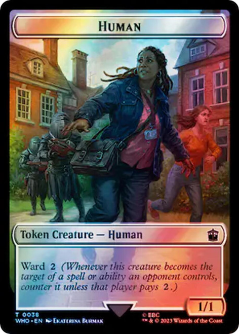 Human (#38) // Beast Token (Surge foil)
