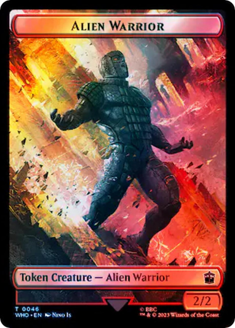 Dalek // Alien Warrior Token (Surge foil)
