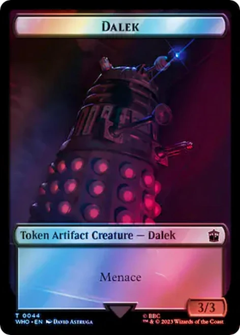 Dalek // Treasure (#62) Token (Surge foil)