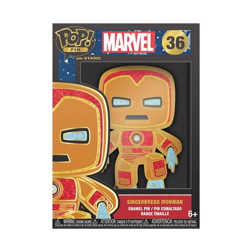 POP! Pin #36 Marvel Holiday - Gingerbread Iron Man