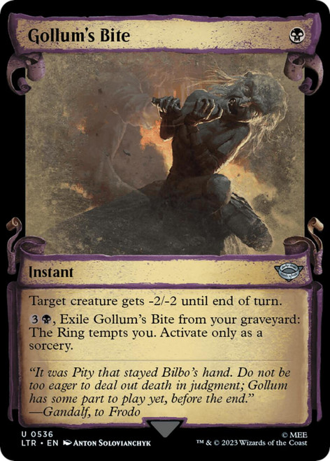 Gollum's Bite (Showcase Scroll)
