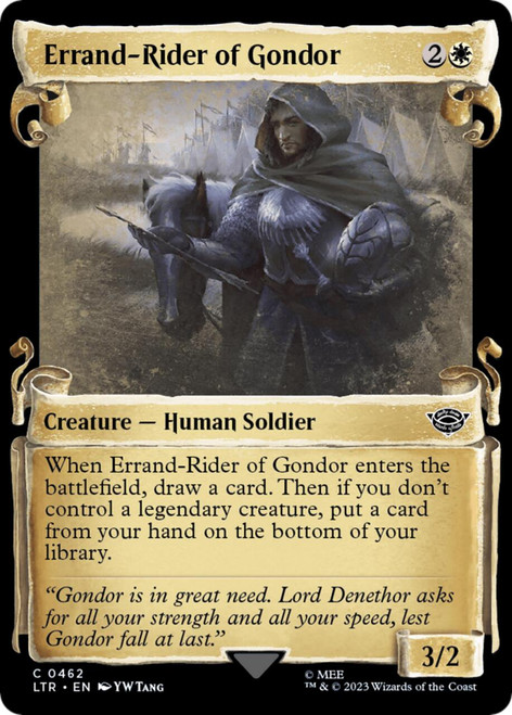 Errand-Rider of Gondor (Showcase Scroll) (Silver Foil)