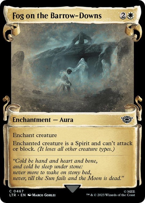 Fog on the Barrow-Downs (Showcase Scroll) (Silver Foil)