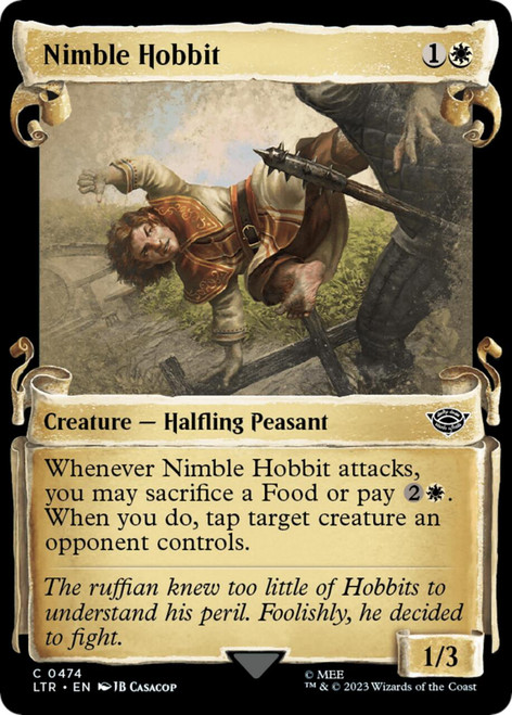 Nimble Hobbit (Showcase Scroll) (Silver Foil)