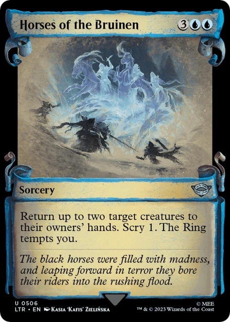 Horses of the Bruinen (Showcase Scroll) (Silver Foil)