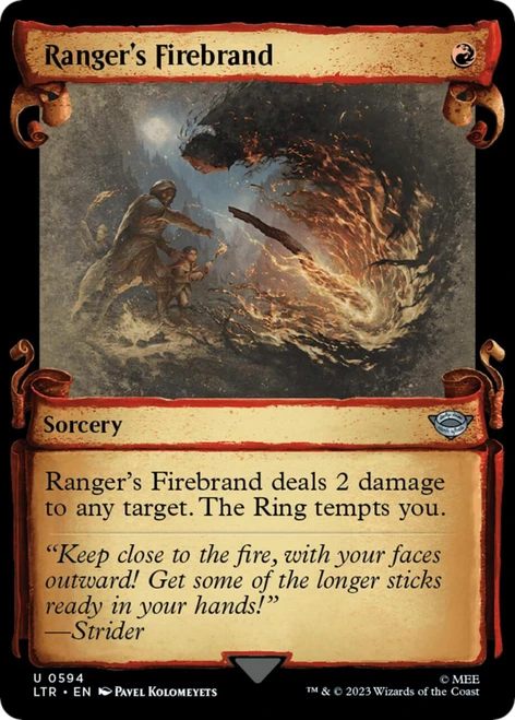 Ranger's Firebrand (Showcase Scroll) (Silver Foil)