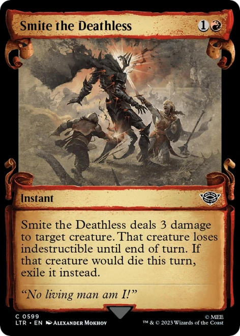 Smite the Deathless (Showcase Scroll) (Silver Foil)