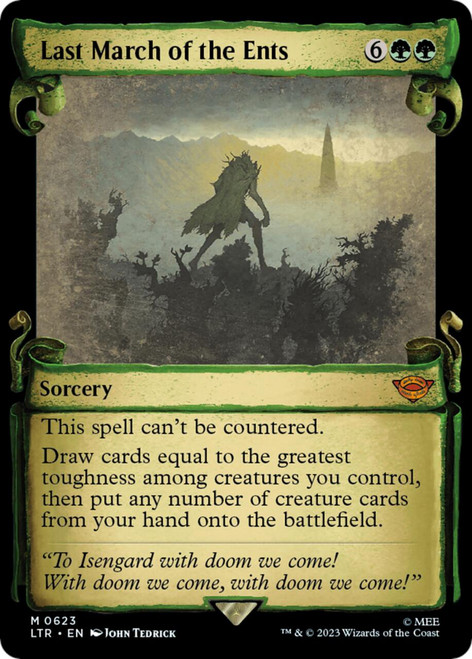 Last March of the Ents (Showcase Scroll) (Silver Foil)