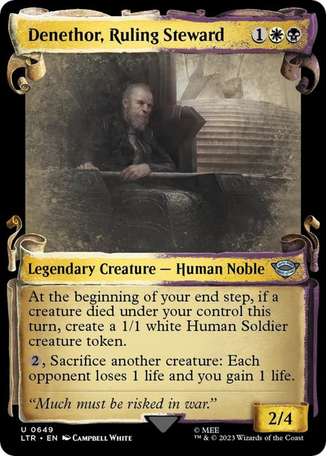 Denethor, Ruling Steward (Showcase Scroll) (Silver Foil)