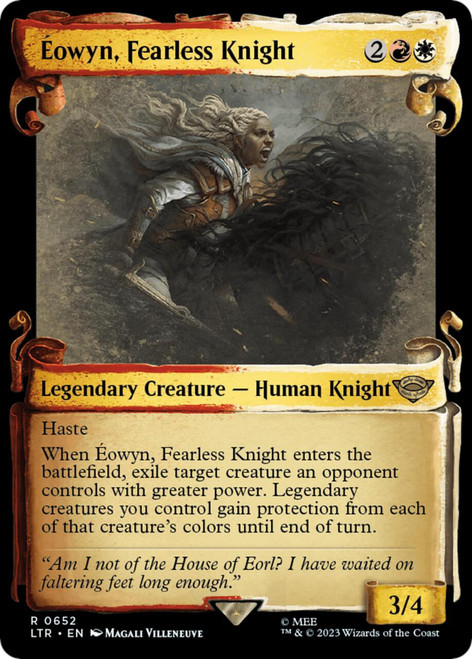 Eowyn, Fearless Knight (Showcase Scroll) (Silver Foil)