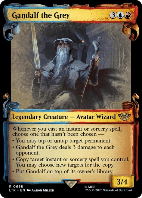 Gandalf the Grey (Showcase Scroll) (Silver Foil)