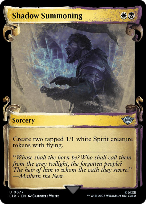 Shadow Summoning (Showcase Scroll) (Silver Foil)