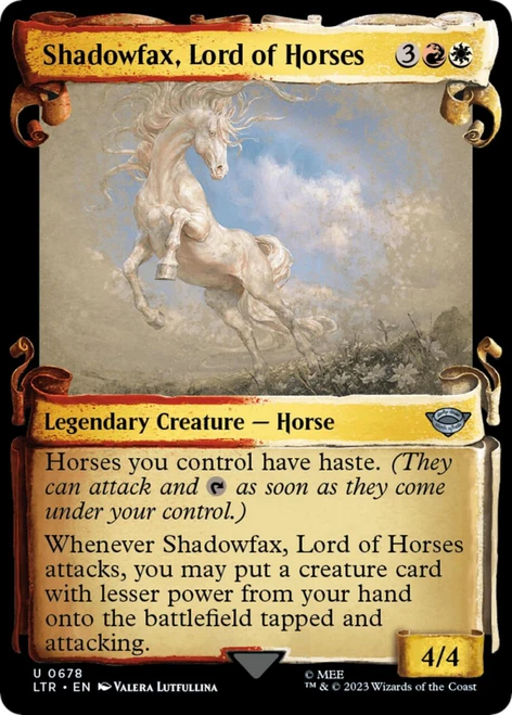 Shadowfax, Lord of Horses (Showcase Scroll) (Silver Foil)