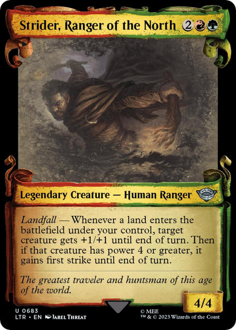 Strider, Ranger of the North (Showcase Scroll) (Silver Foil)