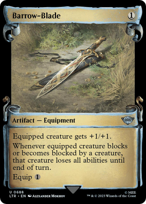 Barrow-Blade (Showcase Scroll) (Silver Foil)