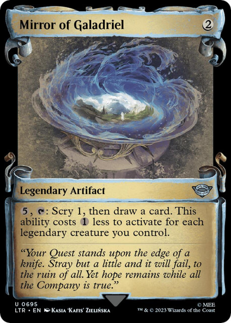 Mirror of Galadriel (Showcase Scroll) (Silver Foil)