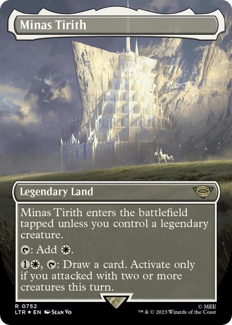 Minas Tirith (Borderless Art) (Surge Foil)