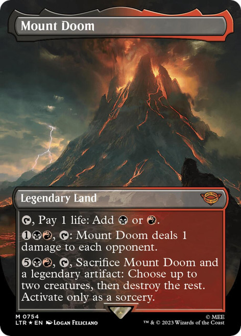 Mount Doom (Borderless Art) (Surge Foil)