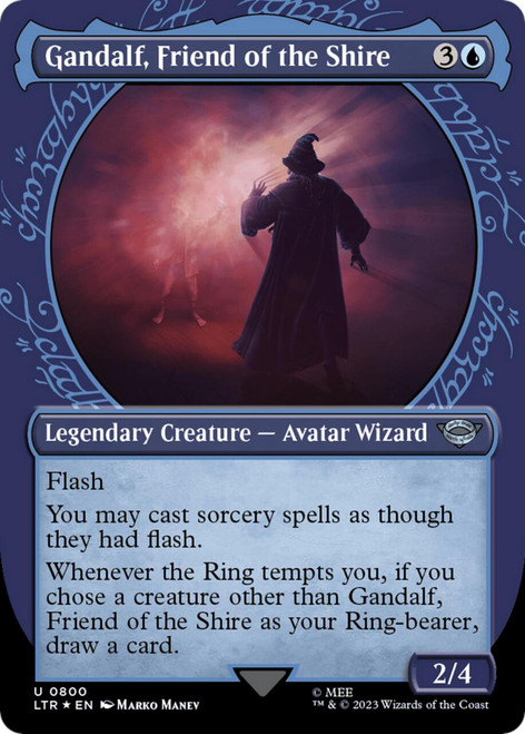 Gandalf, Friend of the Shire (Showcase Frame) (Surge Foil)