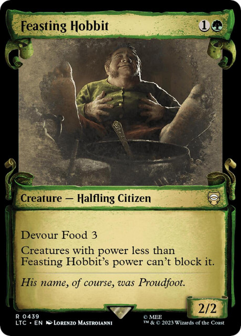 Feasting Hobbit (Showcase Scroll)