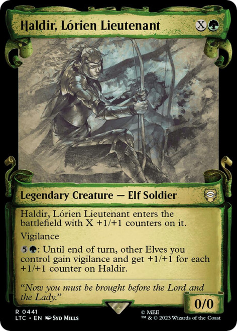 Haldir, Lorien Lieutenant (Showcase Scroll) | The Lord of the Rings Commander