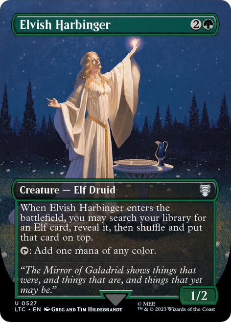 Elvish Harbinger (Borderless Hildebrandt)