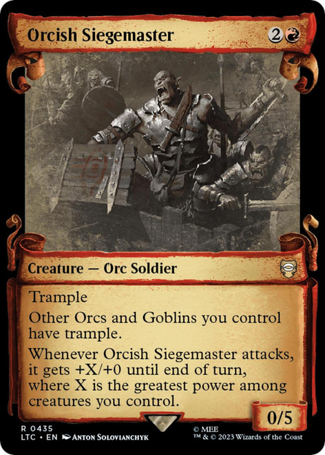 Orcish Siegemaster (Showcase Scroll) (Silver Foil)