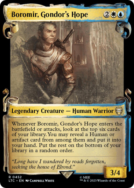 Boromir, Gondor's Hope (Showcase Scroll) (Silver Foil)