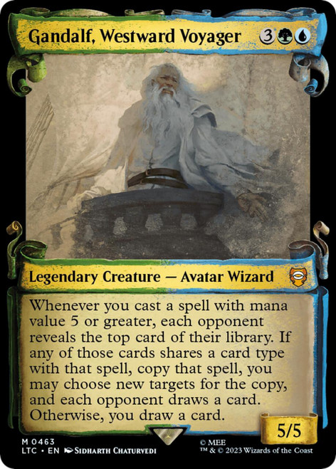 Gandalf, Westward Voyager (Showcase Scroll) (Silver Foil)