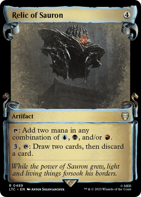 Relic of Sauron (Showcase Scroll) (Silver Foil) | The Lord of the Rings Commander