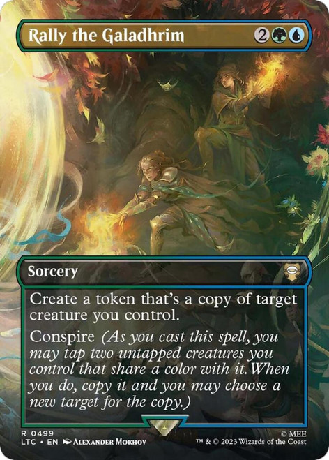 Rally the Galadhrim (Borderless Scene) (Foil)