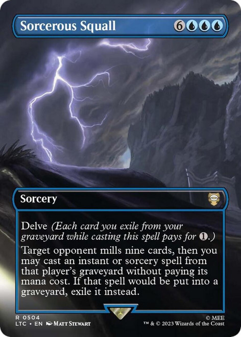 Sorcerous Squall (Borderless Scene) (Foil)
