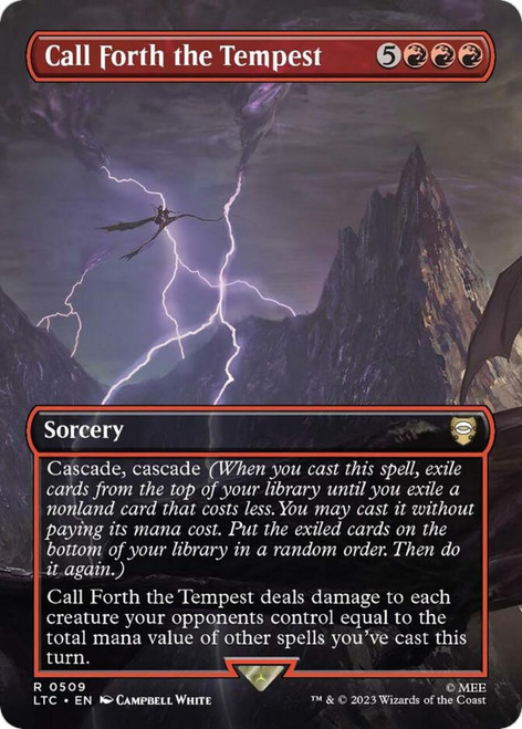 Call Forth the Tempest (Borderless Scene) (Foil)