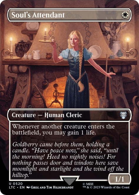 Soul's Attendant (Borderless Hildebrandt) (Silver Foil)