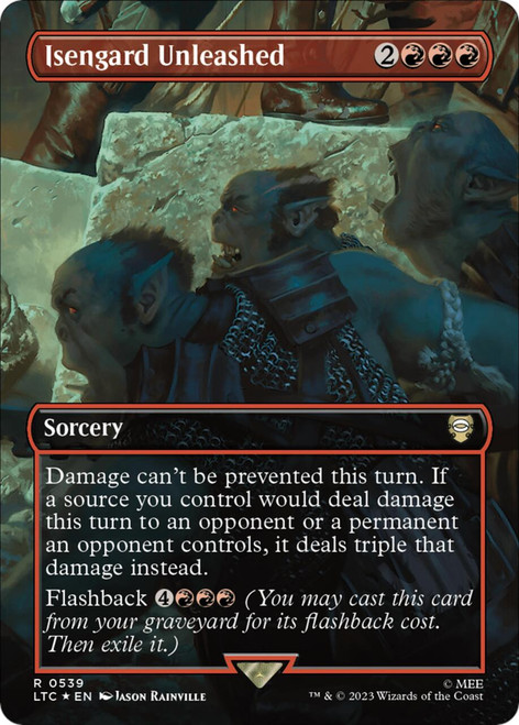 Isengard Unleashed (Borderless Scene) (Surge Foil)