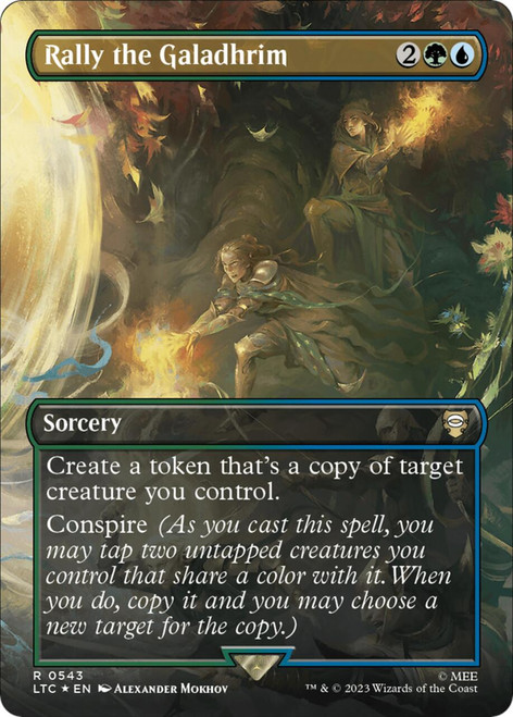 Rally the Galadhrim (Borderless Scene) (Surge Foil)