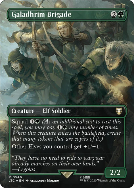 Galadhrim Brigade (Borderless Scene) (Surge Foil)