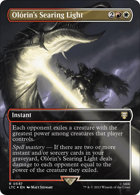 Olorin's Searing Light (Borderless Scene) (Surge Foil)