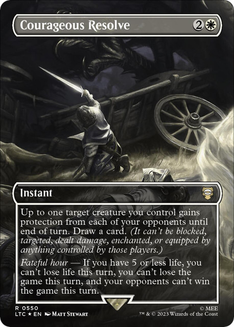 Courageous Resolve (Borderless Scene) (Surge Foil)