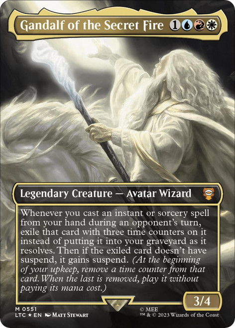 Gandalf of the Secret Fire (Borderless Scene) (Surge Foil)