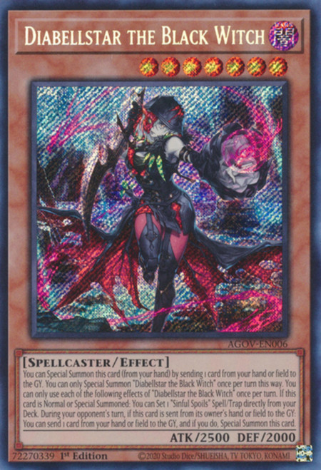 AGOV-EN006 Diabellstar the Black Witch (Secret Rare)