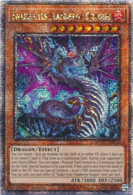 AGOV-EN010 Snake-Eyes Flamberge Dragon (Quarter Century Secret Rare)