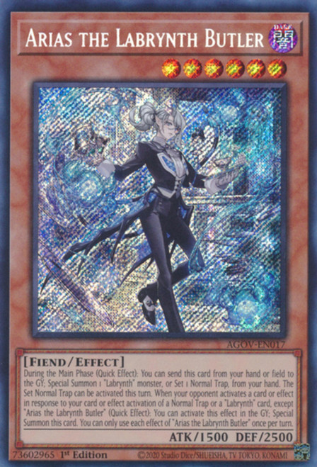 AGOV-EN017 Arias the Labrynth Butler (Secret Rare)
