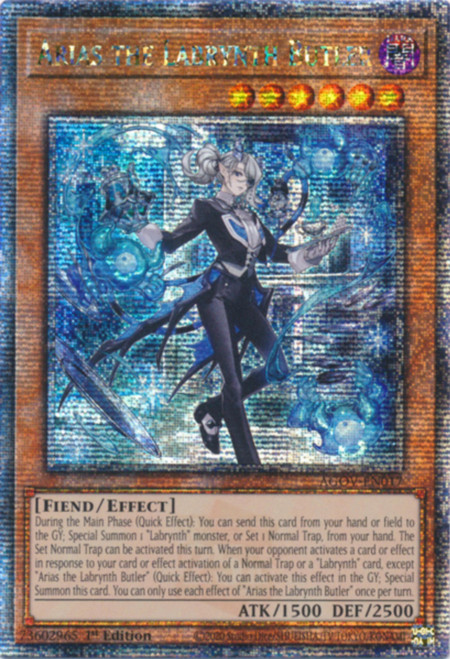 AGOV-EN017 Arias the Labrynth Butler (Quarter Century Secret Rare)