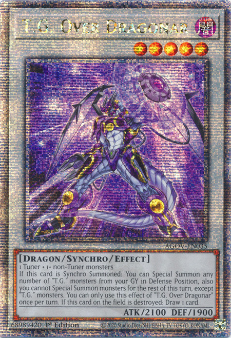 AGOV-EN035 T.G. Over Dragonar (Quarter Century Secret Rare)