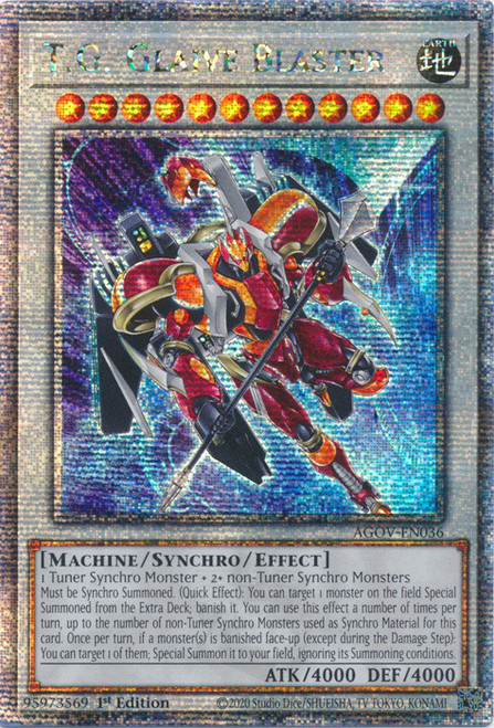 AGOV-EN036 T.G. Glaive Blaster (Quarter Century Secret Rare)