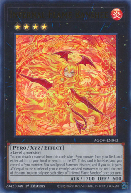 AGOV-EN043 Infernal Flame Banshee (Ultra Rare)